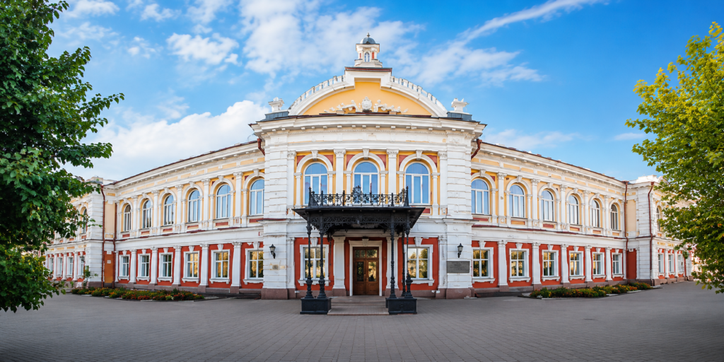 Irkutsk State Medical University building in Russia